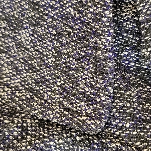 NWT BCBGeneration Black, Purple & White Tweed Wool Pea Coat Size: S - Picture 13 of 15